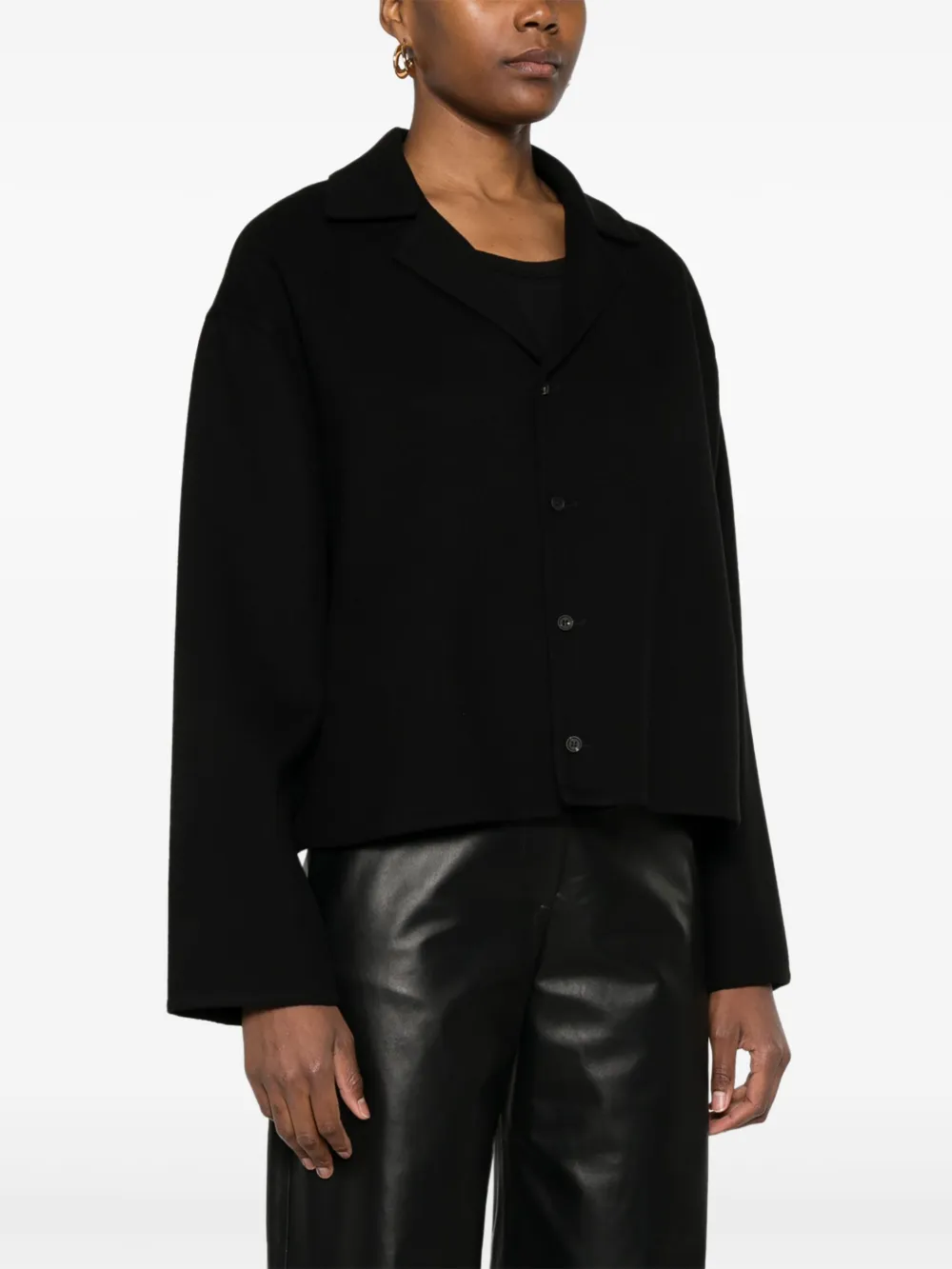 Fabiana Filippi Blazer van merinowol Zwart