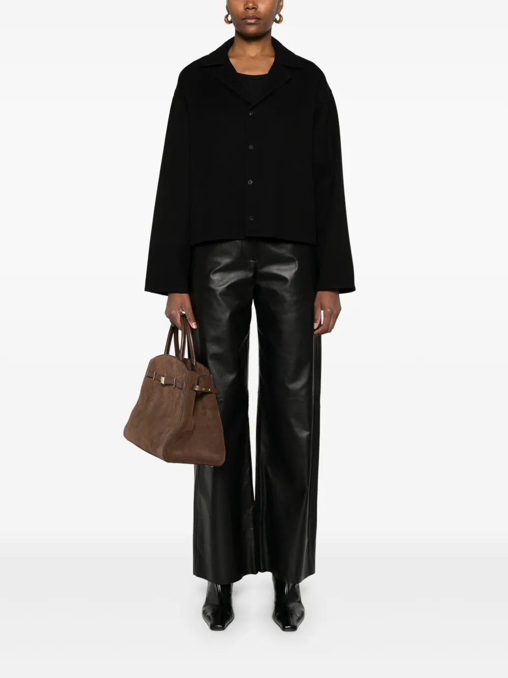 Fabiana Filippi Blazer van merinowol Zwart
