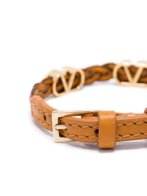 Valentino Garavani VLogo Bracelet | Brown | FARFETCH CA