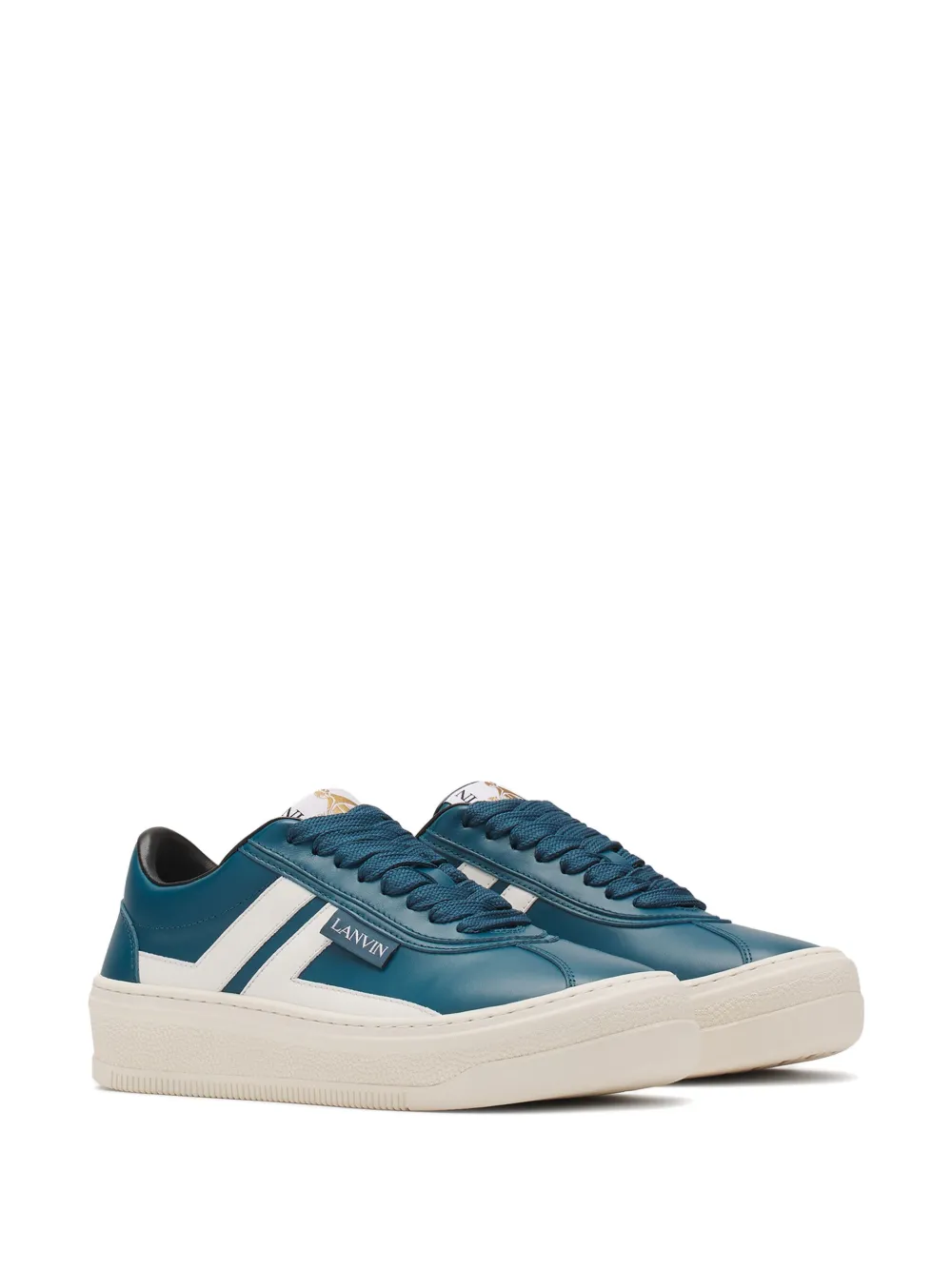 Lanvin Cash leren sneakers - Blauw