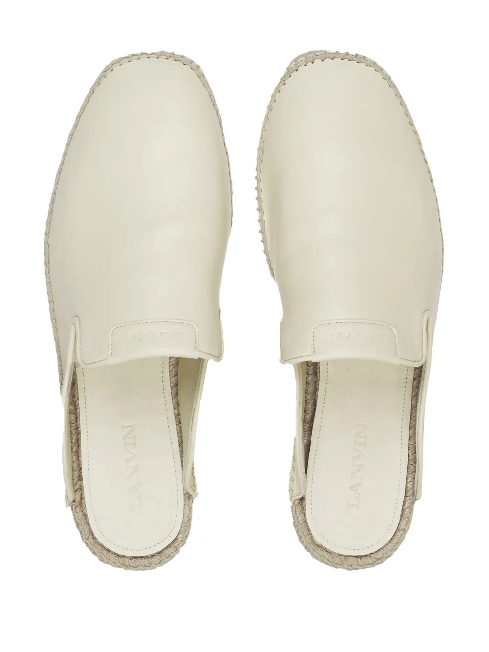 Lanvin leather espadrilles Neutrals