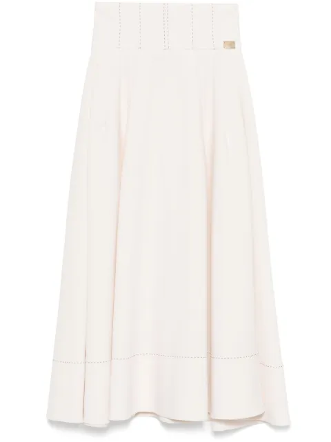 Elisabetta Franchi jupe mi-longue à coutures contrastantes