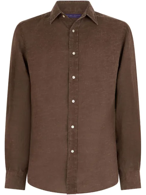 Ralph Lauren Purple Label قميص كتان