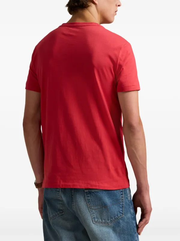 Polo Ralph Lauren Polo Pony-embroidered T-shirt Red FARFETCH JO - Main Image