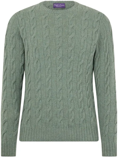 Pull en maille torsadée - Ralph Lauren Purple Label - Modalova