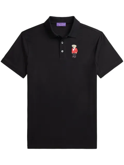 Ralph Lauren Purple Label playera tipo polo con bordado Polo Bear