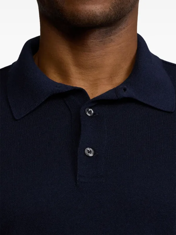 Ralph Lauren ネイビー ポロシャツ S パープルレーベル ポロシャツ/ビッグポニー/定番/スモールポニー/メッシュ/ウェア/メンズ