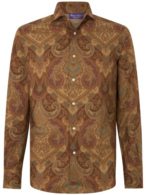 Chemise à motif abstrait - Ralph Lauren Purple Label - Modalova