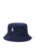 Polo Ralph Lauren embroidered-logo bucket hat - Blue