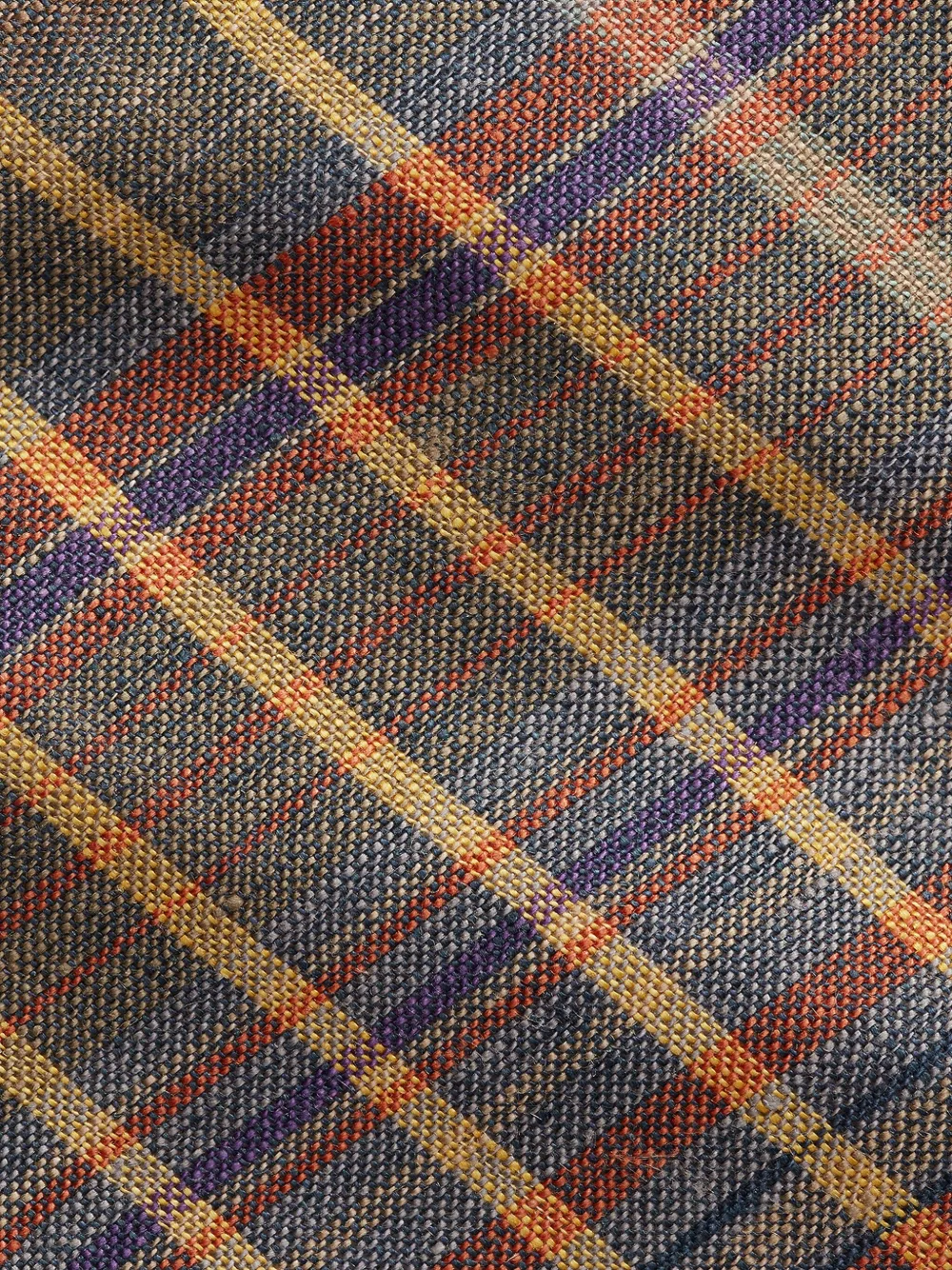 Polo Ralph Lauren Geruite linnen stropdas Groen