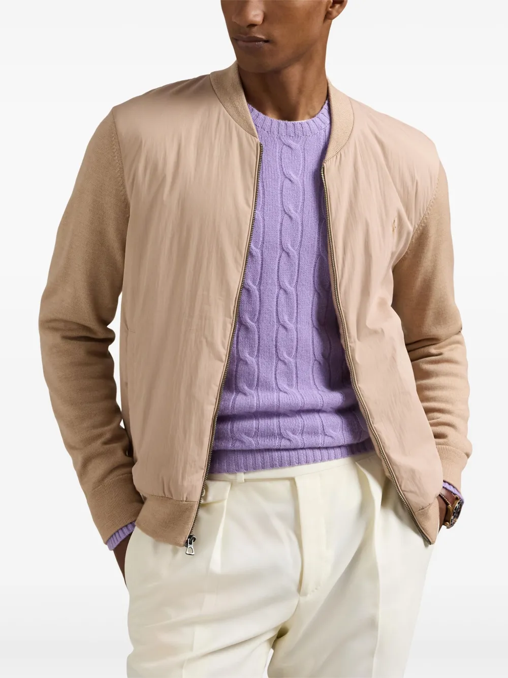 Polo Ralph Lauren Polo Pony-embroidered Jacket In Neutrals