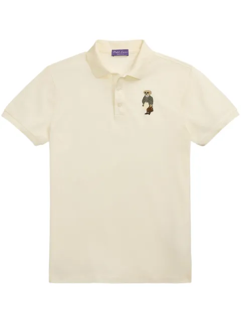 Ralph Lauren Purple Label Polo Bear-embroidery polo shirt