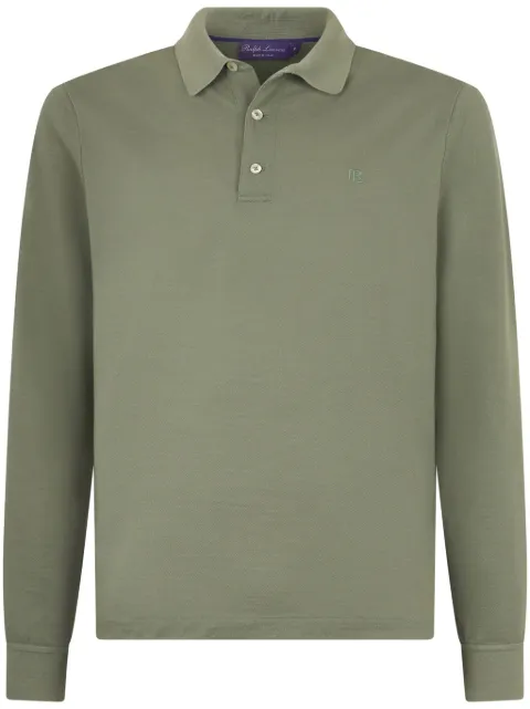Ralph Lauren Purple Label playera tipo polo con logo bordado