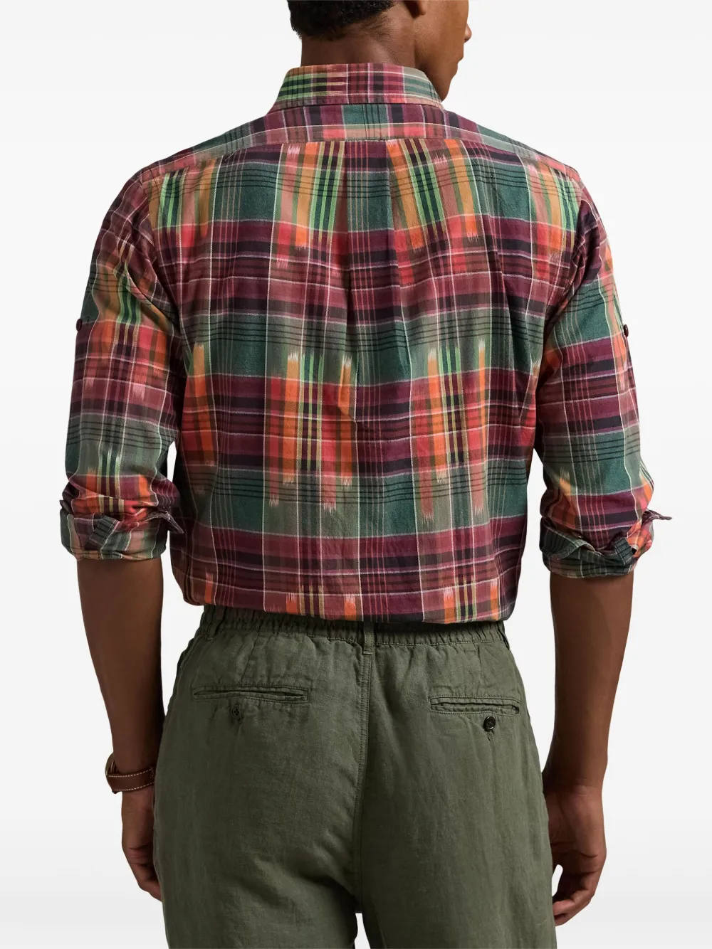 Polo Ralph Lauren Madras Shirt In Green