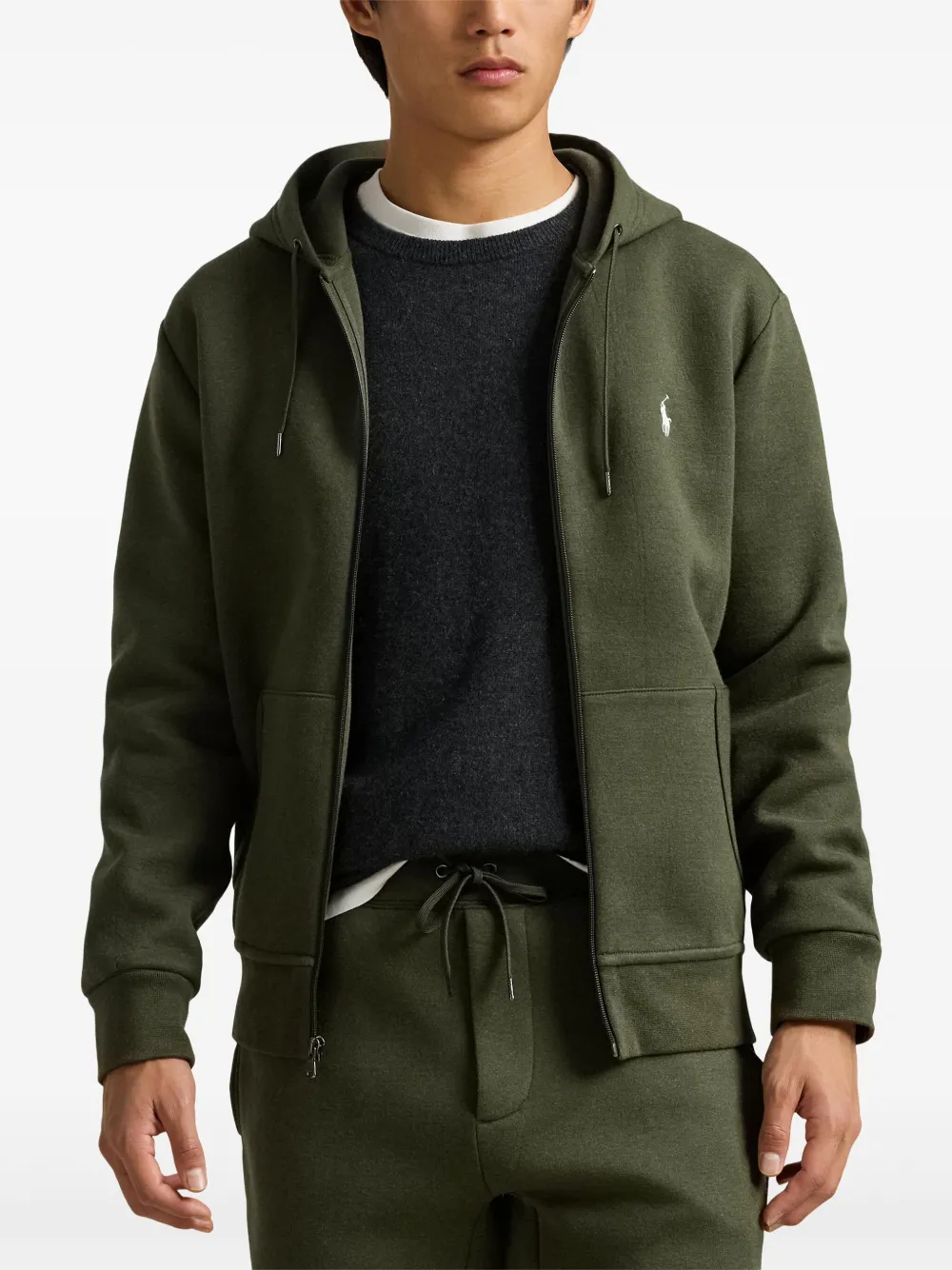 Polo Ralph Lauren Gebreide hoodie Groen