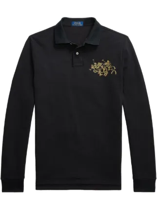 Polo Ralph Lauren Lunar New Year Triple-Pony ポロシャツ | ブラック
