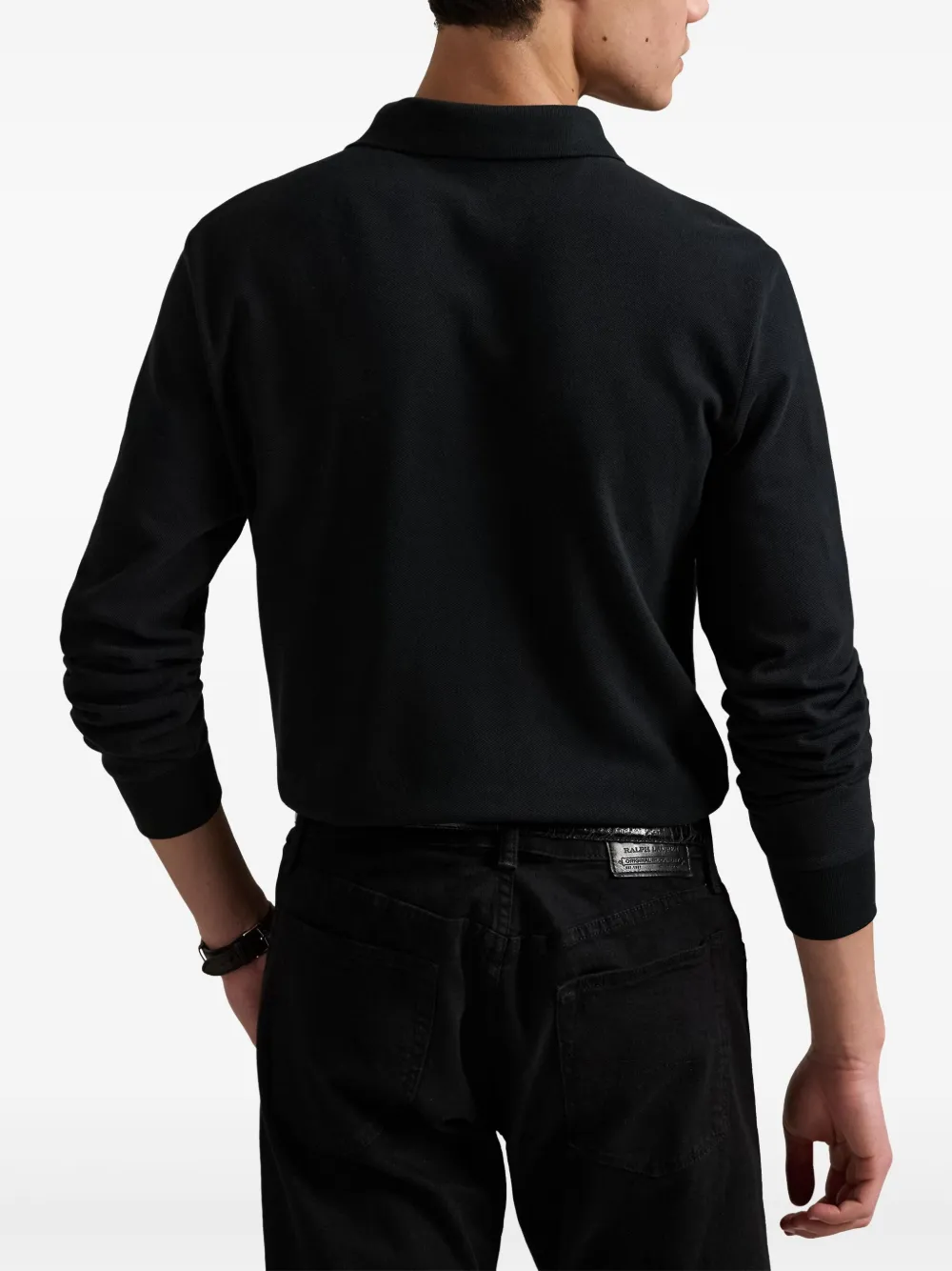 Polo Ralph Lauren Lunar New Year Triple-pony Polo Shirt In Black