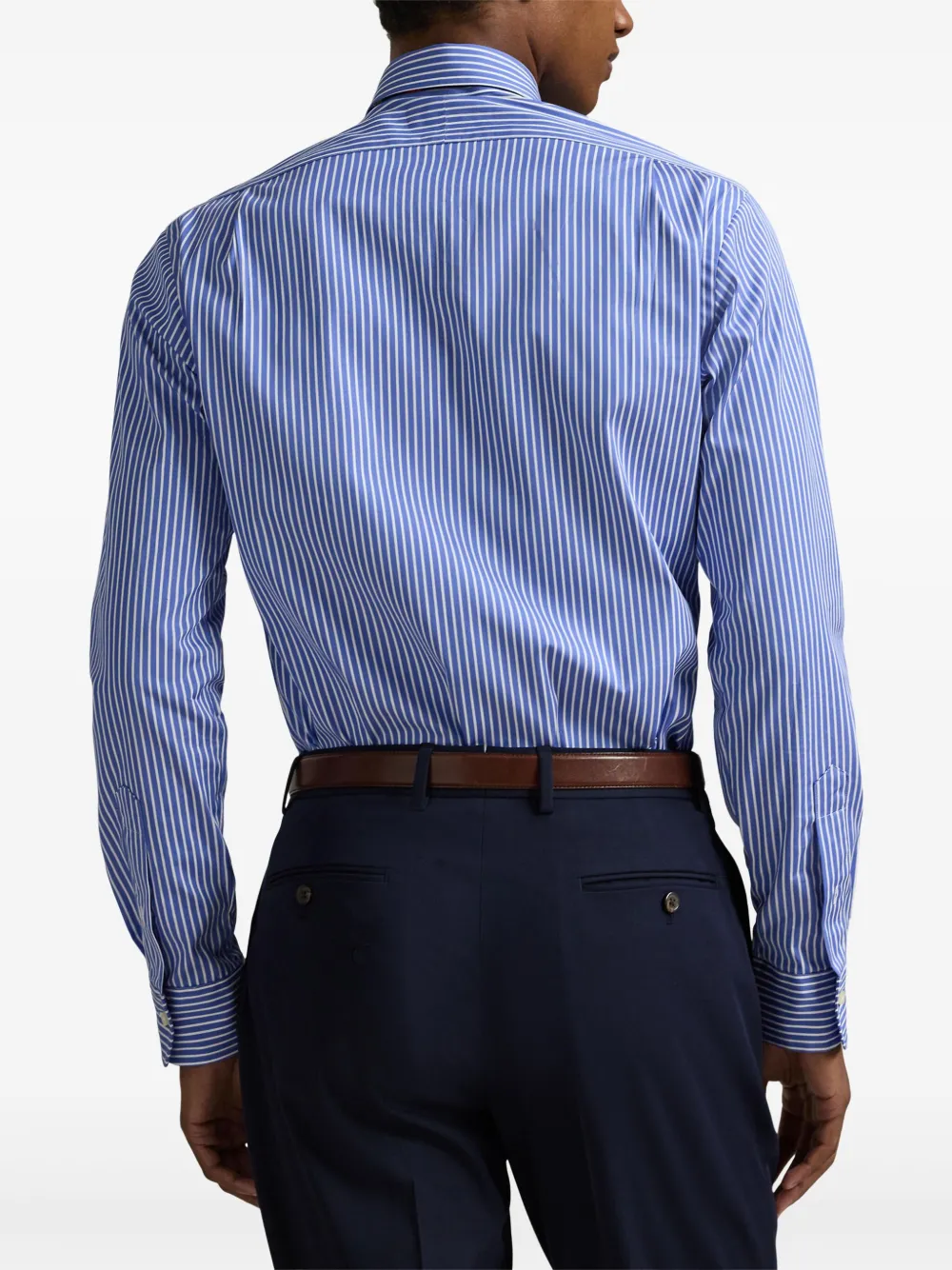 Polo Ralph Lauren Gestreept katoenen overhemd Blauw