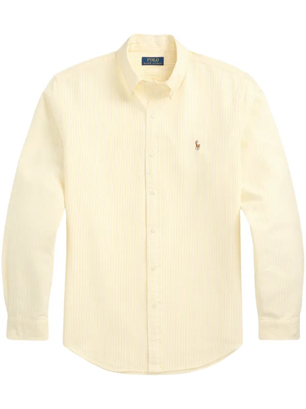 polo ralph lauren yellow dress shirt Polo Ralph Lauren Linen Shirt Pastel Yellow Talla XL