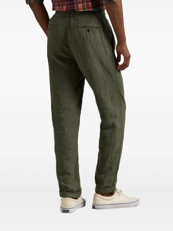 Polo Ralph Lauren Linen Trousers | Green | FARFETCH ZA