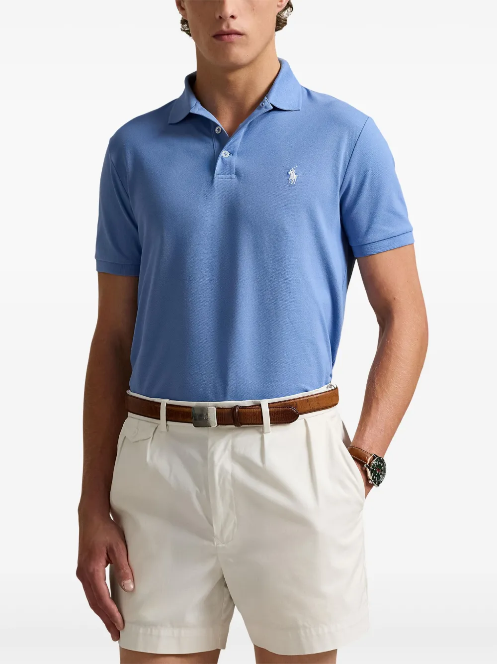 Polo Ralph Lauren Poloshirt met borduurwerk Blauw