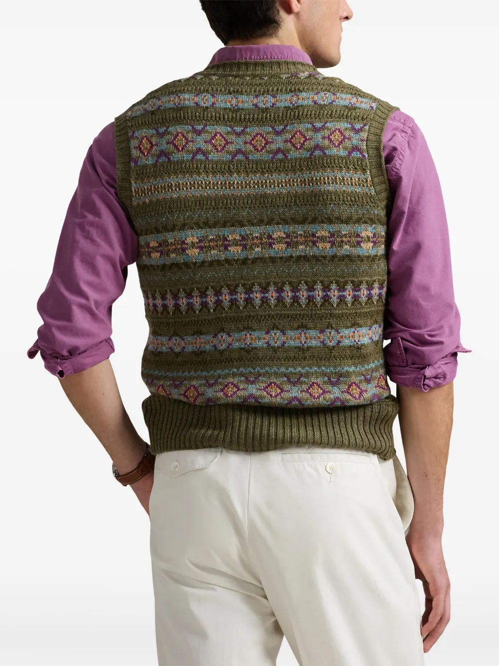 Polo Ralph Lauren Fair Isle gilet Grijs
