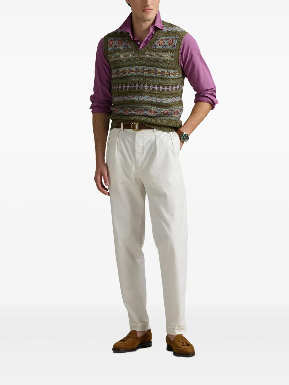 Polo Ralph Lauren Fair Isle gilet - Grijs