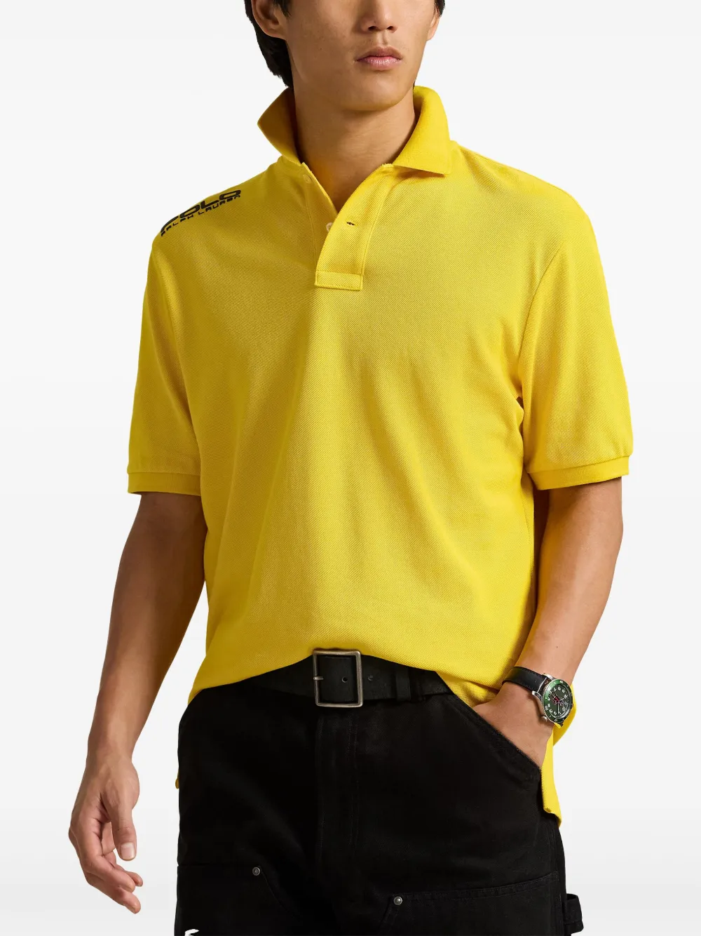 Polo Ralph Lauren Poloshirt met logoprint Geel