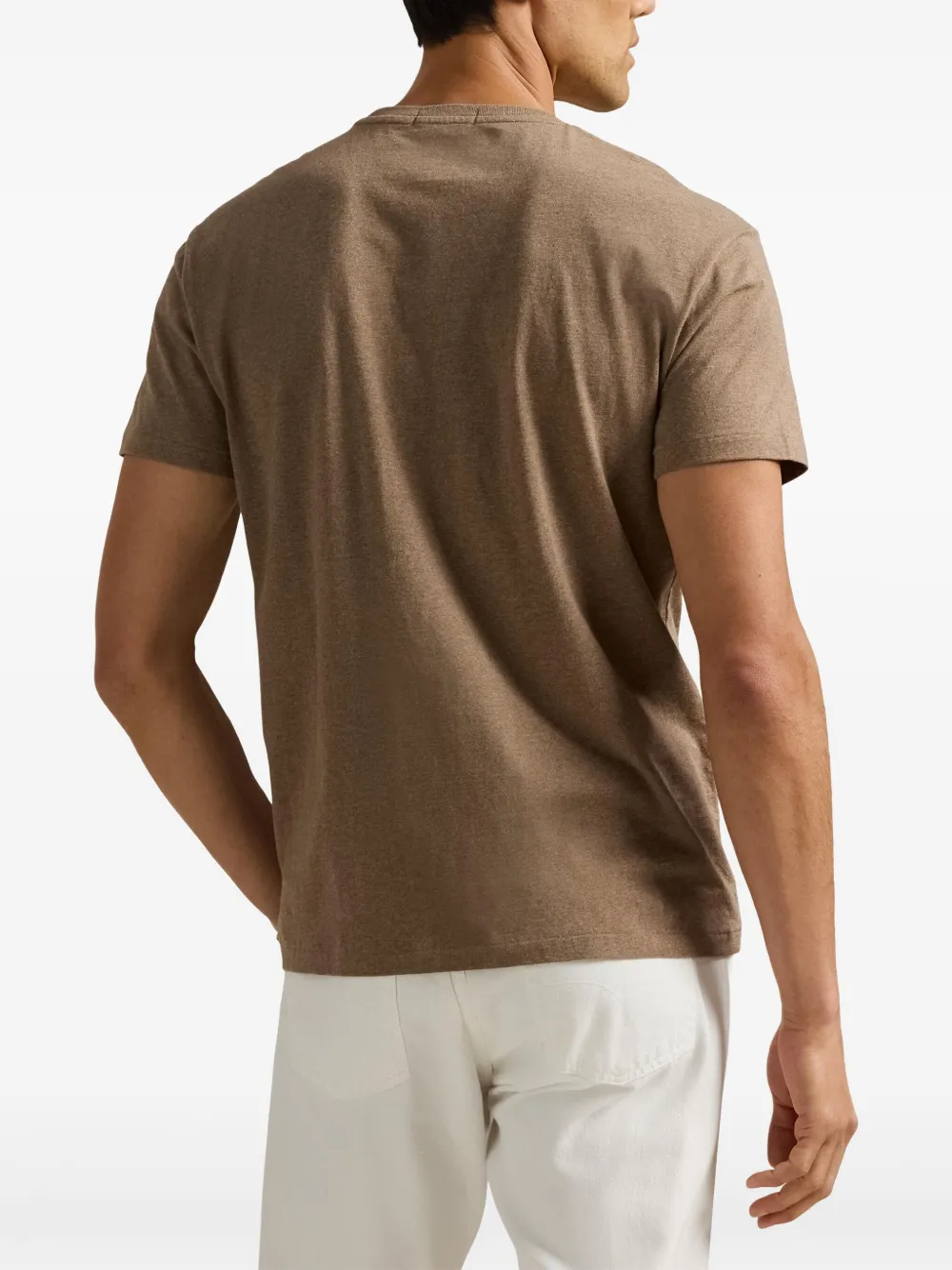 Polo Ralph Lauren Katoenen T-shirt met geborduurd logo Bruin