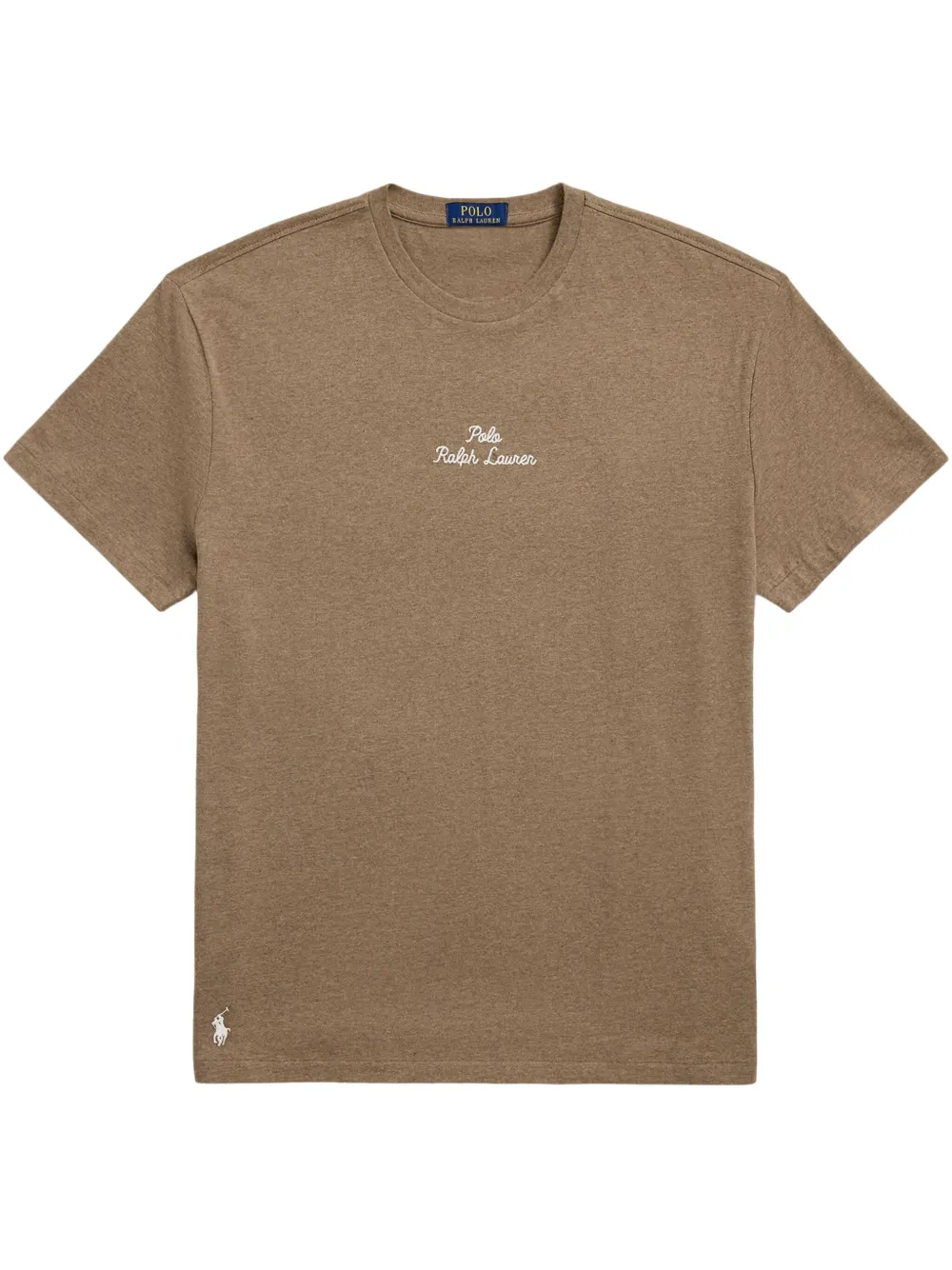 Polo Ralph Lauren Katoenen T-shirt met geborduurd logo Bruin