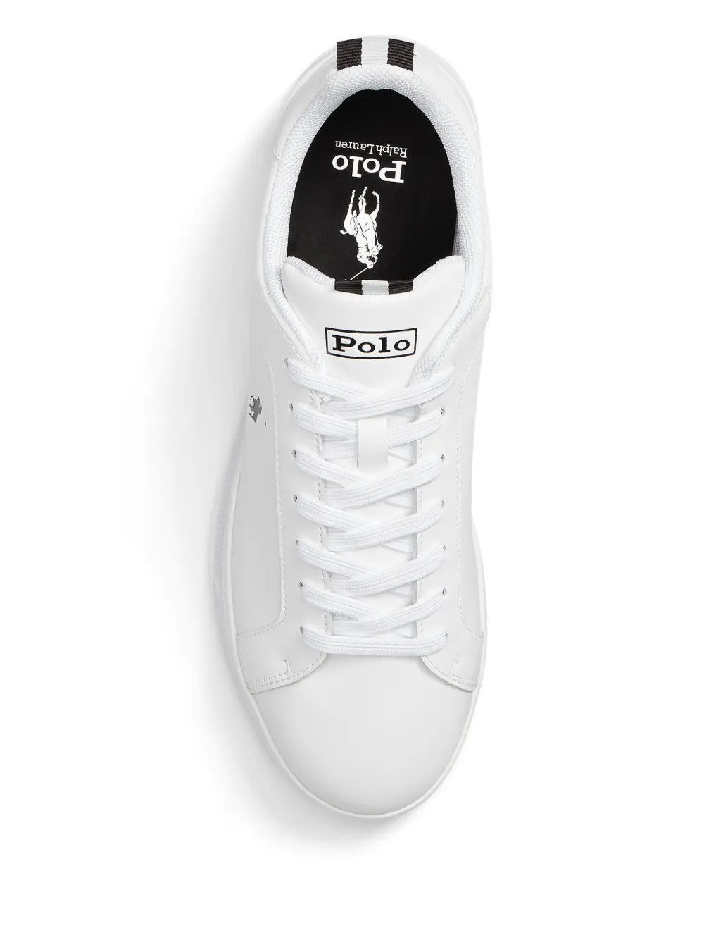 Polo Ralph Lauren logo-print leather sneakers White