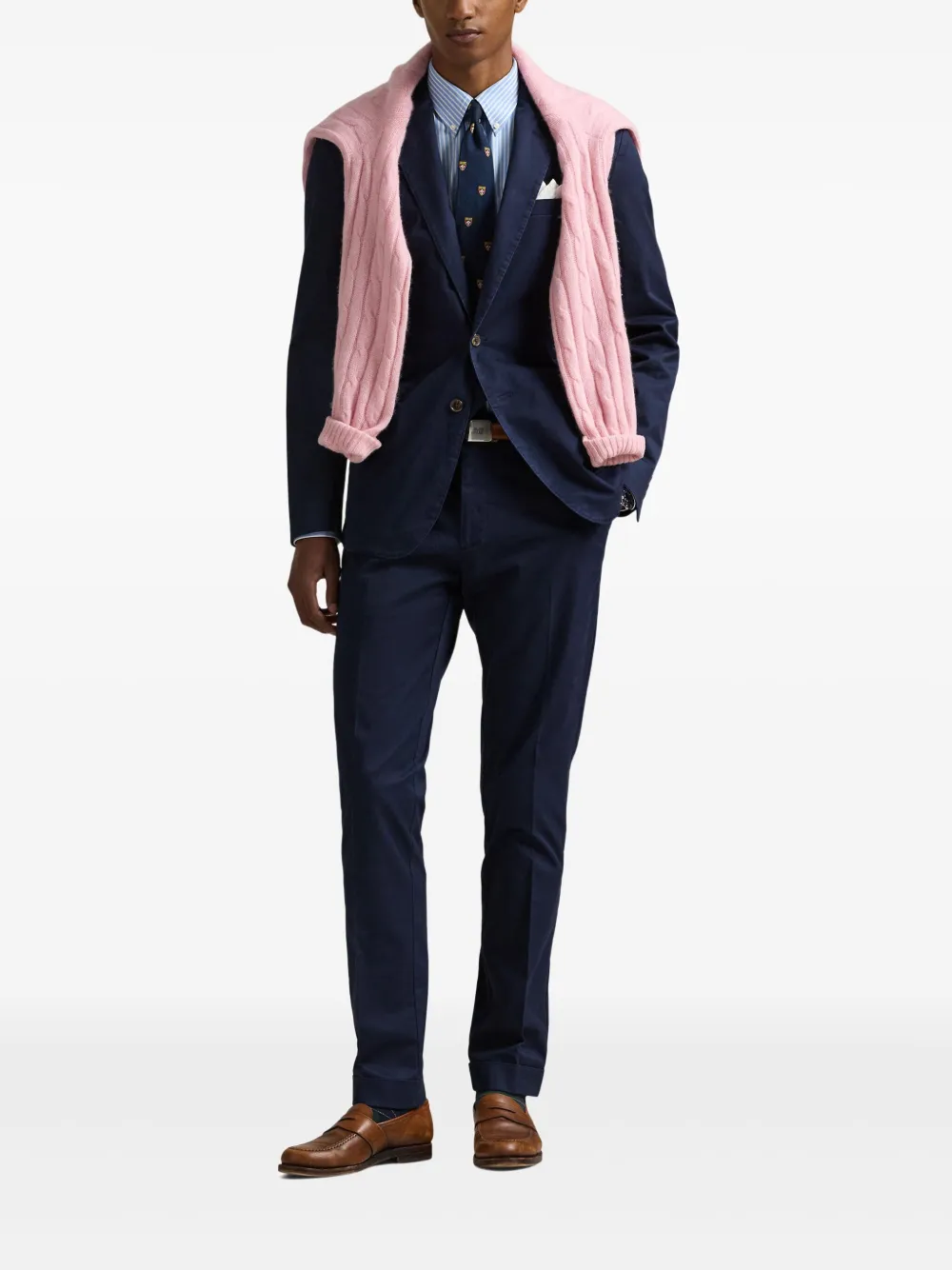 Polo Ralph Lauren Blazer met enkele rij knopen Blauw