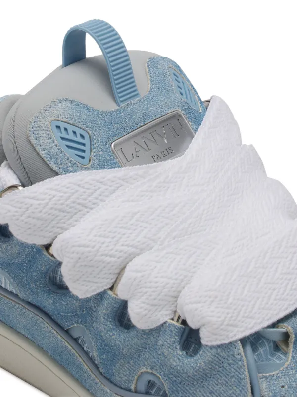 Lanvin Curb Sneaker White Blue - POIZON