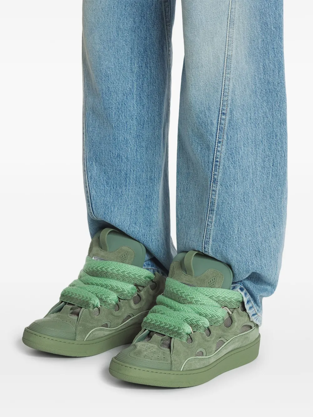 【関税込み】Lanvin グリーン Curb レース フーディ Lanvin Curb Sneakers | Green | FARFETCH