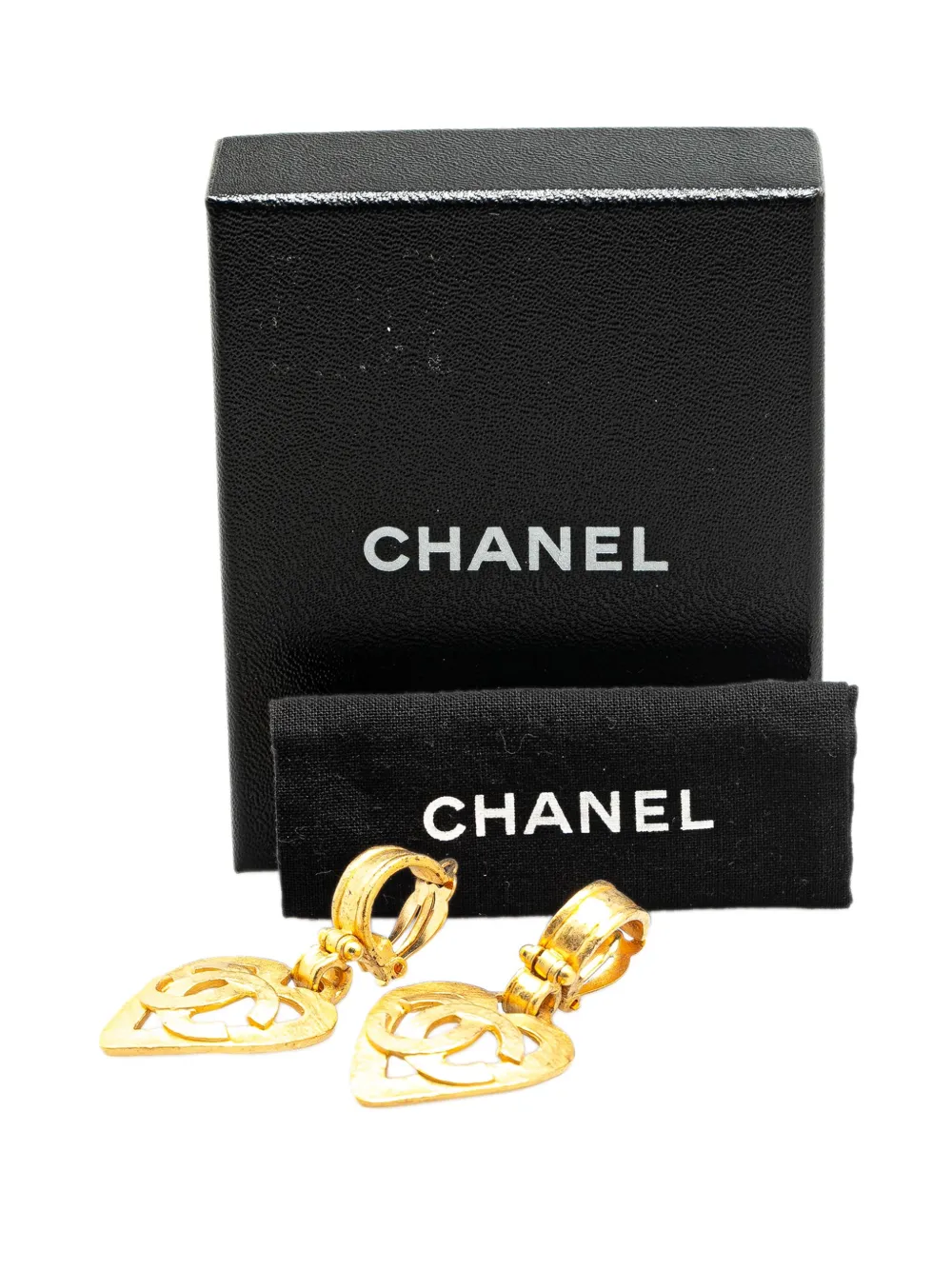 CHANEL Pre-Owned 1995 ゴールドプレーテッド ココマーク ハート