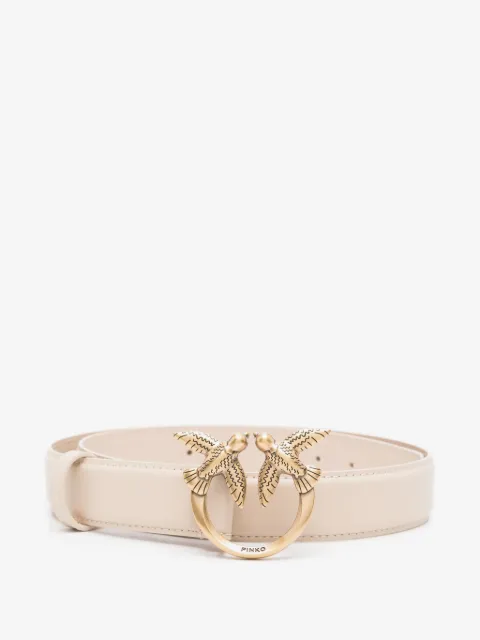 PINKO Love Birds leather belt 