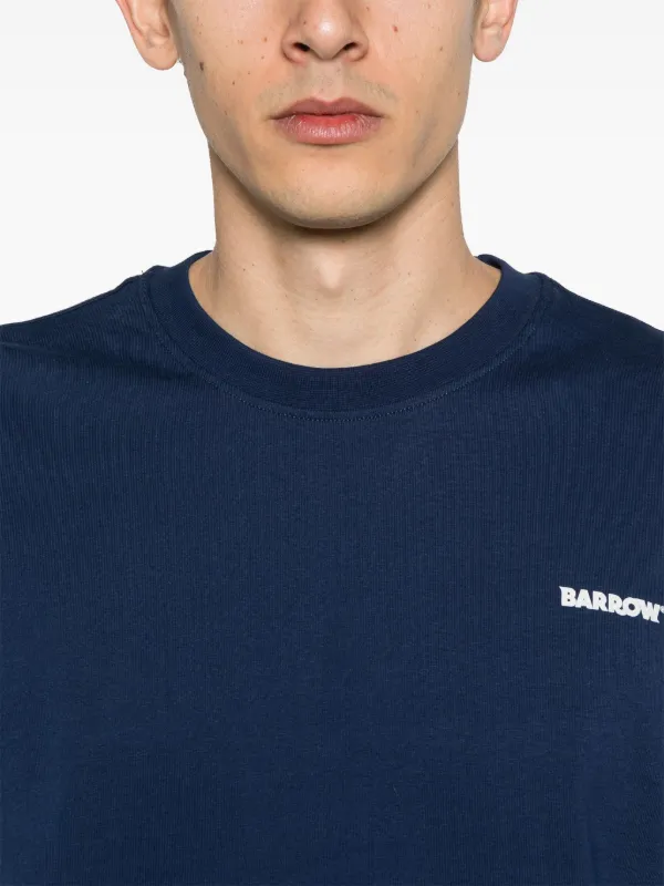 【Barrow】ジャージーTシャツ(#156) メンズ BARROW ジャージー Tシャツ | ブルー | FARFETCH JP