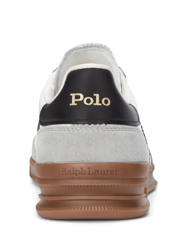 Polo Ralph Lauren Heritage Aera Suede Sneakers | White | FARFETCH IN