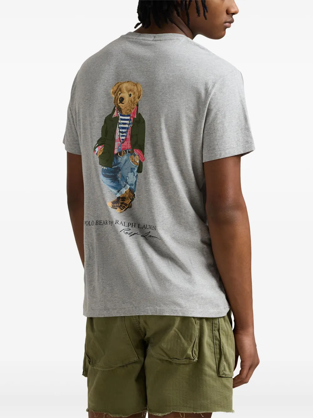 Polo Ralph Lauren T-shirt met Polo Bear-print Grijs