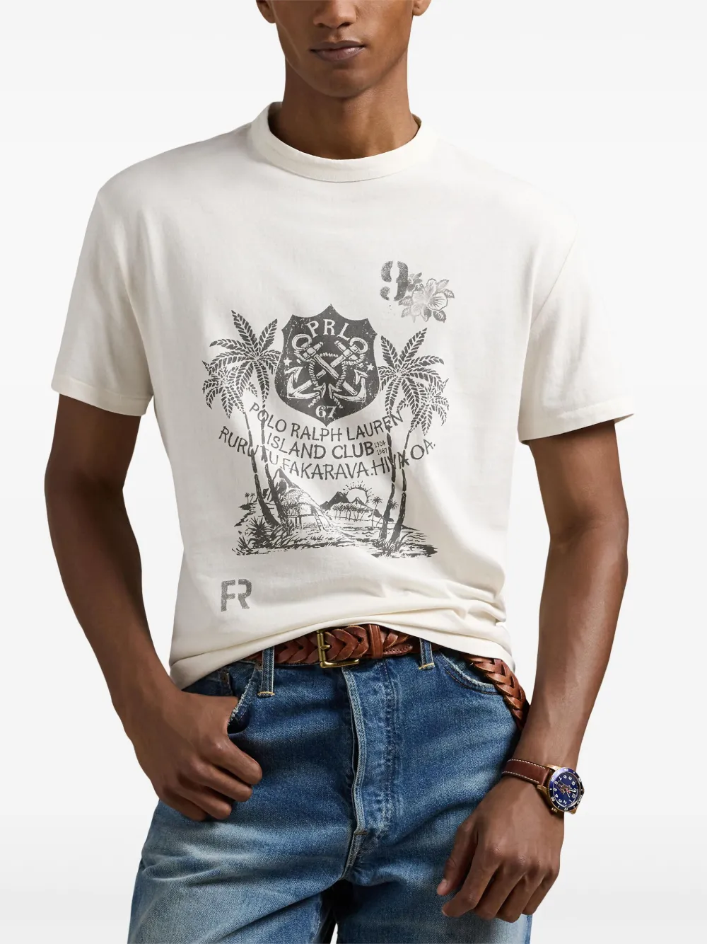 Polo Ralph Lauren T-shirt met grafische print Wit