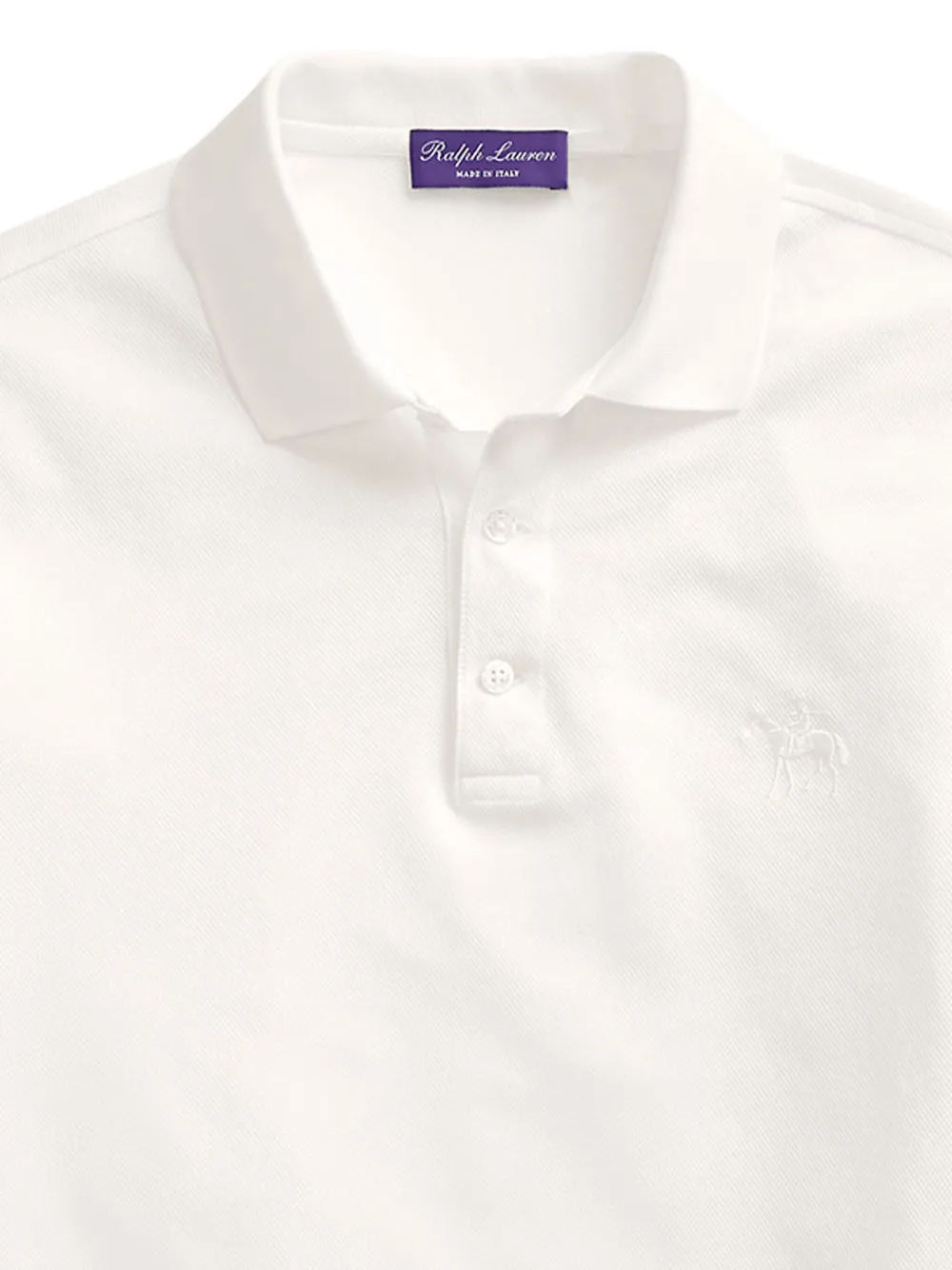 Ralph Lauren Purple Label Poloshirt met borduurwerk - Wit