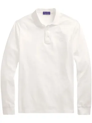 Ralph Lauren Purple Label long-sleeve Polo Shirt | White | FARFETCH
