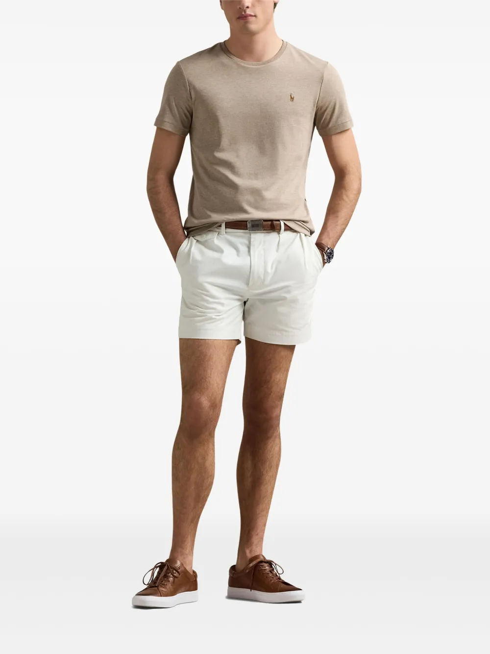 Polo Ralph Lauren T-shirt met borduurwerk Beige