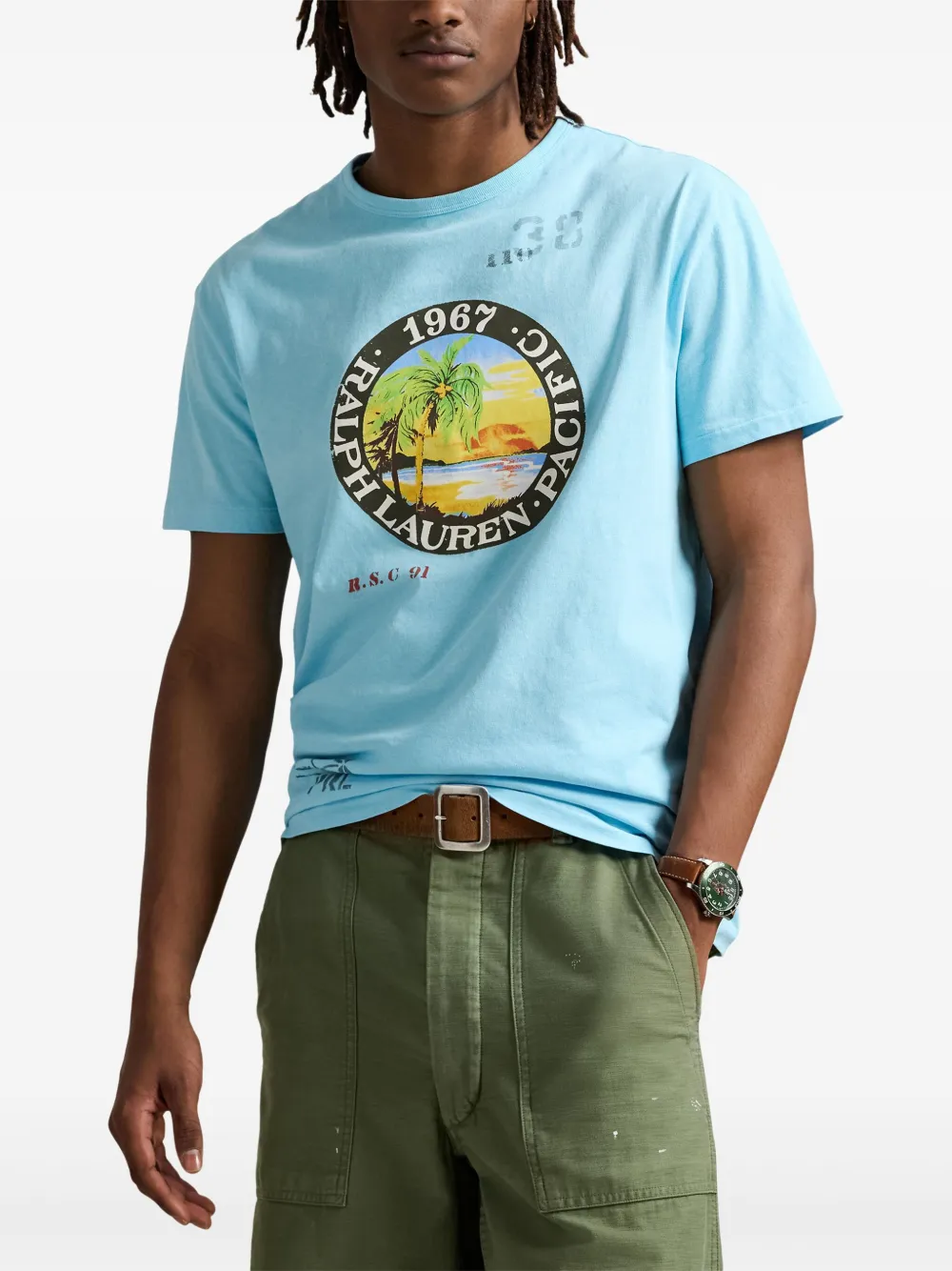 Polo Ralph Lauren T-shirt met logoprint Blauw