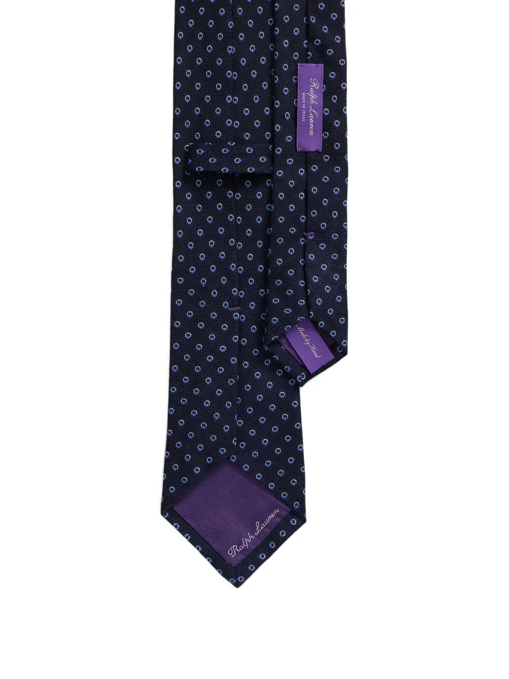 Ralph Lauren Purple Label polka-dot silk tie - Blauw
