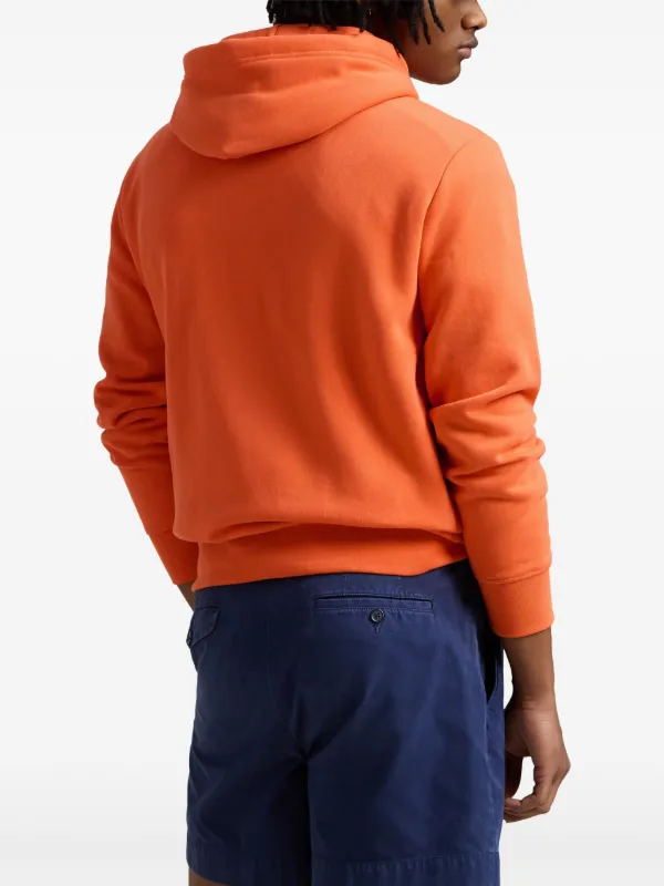 Polo by Ralph Lauren オレンジ パーカー Polo Ralph Lauren logo-flocked Hoodie | Orange | FARFETCH