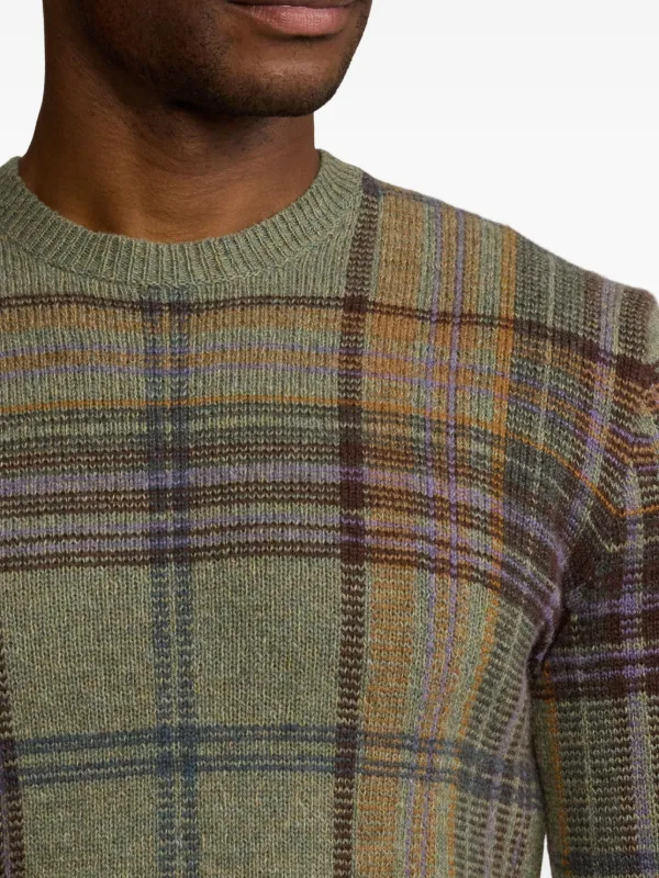 Ralph Lauren Purple Label Plaid Sweater | Green | FARFETCH