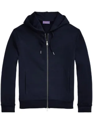Ralph Lauren Purple Label Jersey Hoodie | Blue | FARFETCH