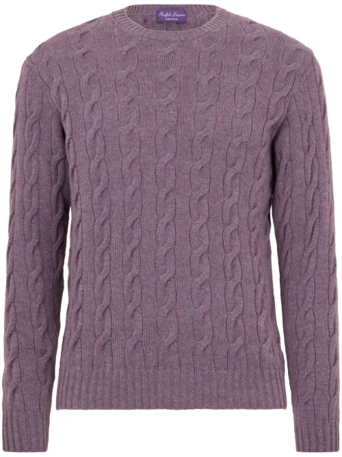 Pull en maille torsadée - Ralph Lauren Purple Label - Modalova