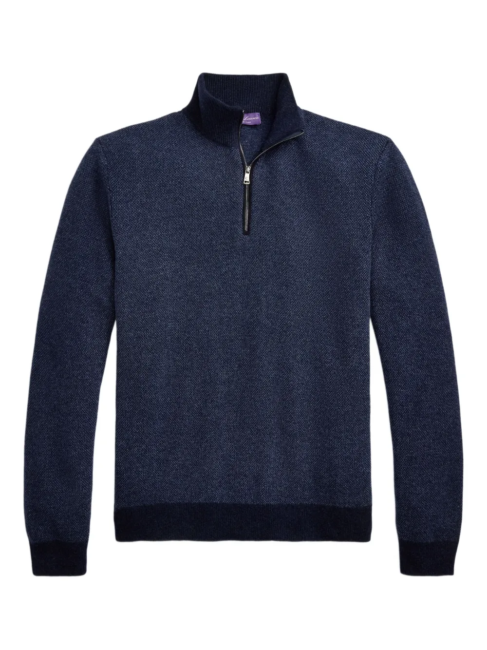 Ralph Lauren Purple Label Trui met halve rits Blauw